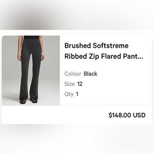 lululemon athletica Softstream Ribbed Flared Pants - Black